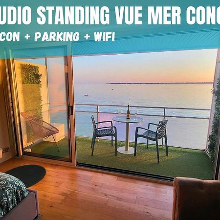 - L'Iroizh - Concarneau - Vue Mer Panoramique - Studio Standing Plage Des Sables Blancs - Parking - Panoramic Sea View - Near Thalassotherapy - Wifi - Экстерьер фото